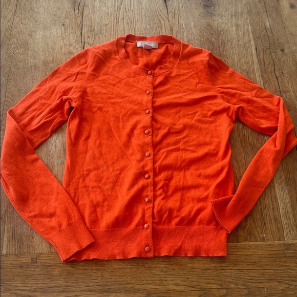 Banana Republic S Orange cardigan. - Picture 1 of 4